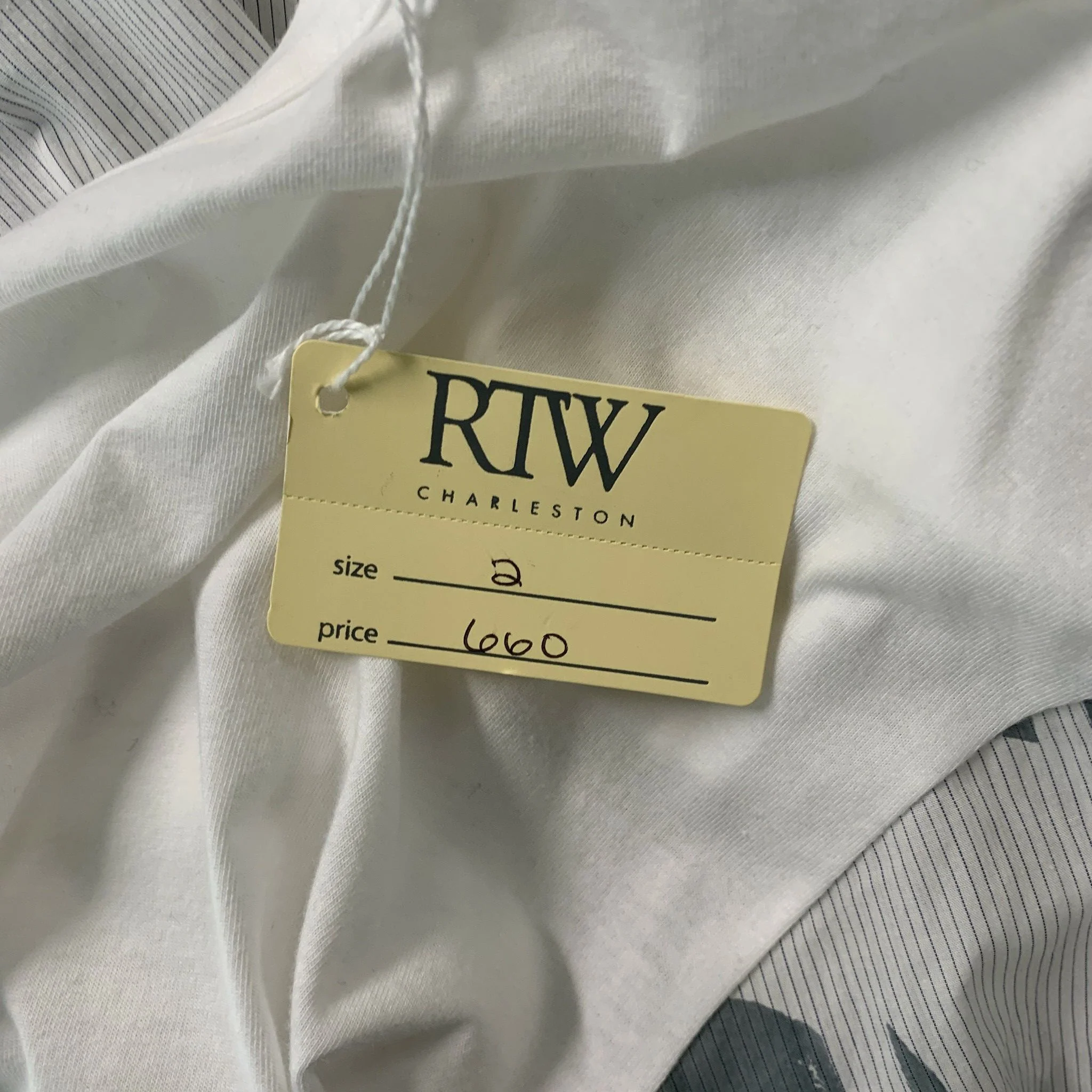 Y's by YOHJI YAMAMOTO Size M White Grey Mixed Fabrics Cotton Crew Neck Pullover - Image 5