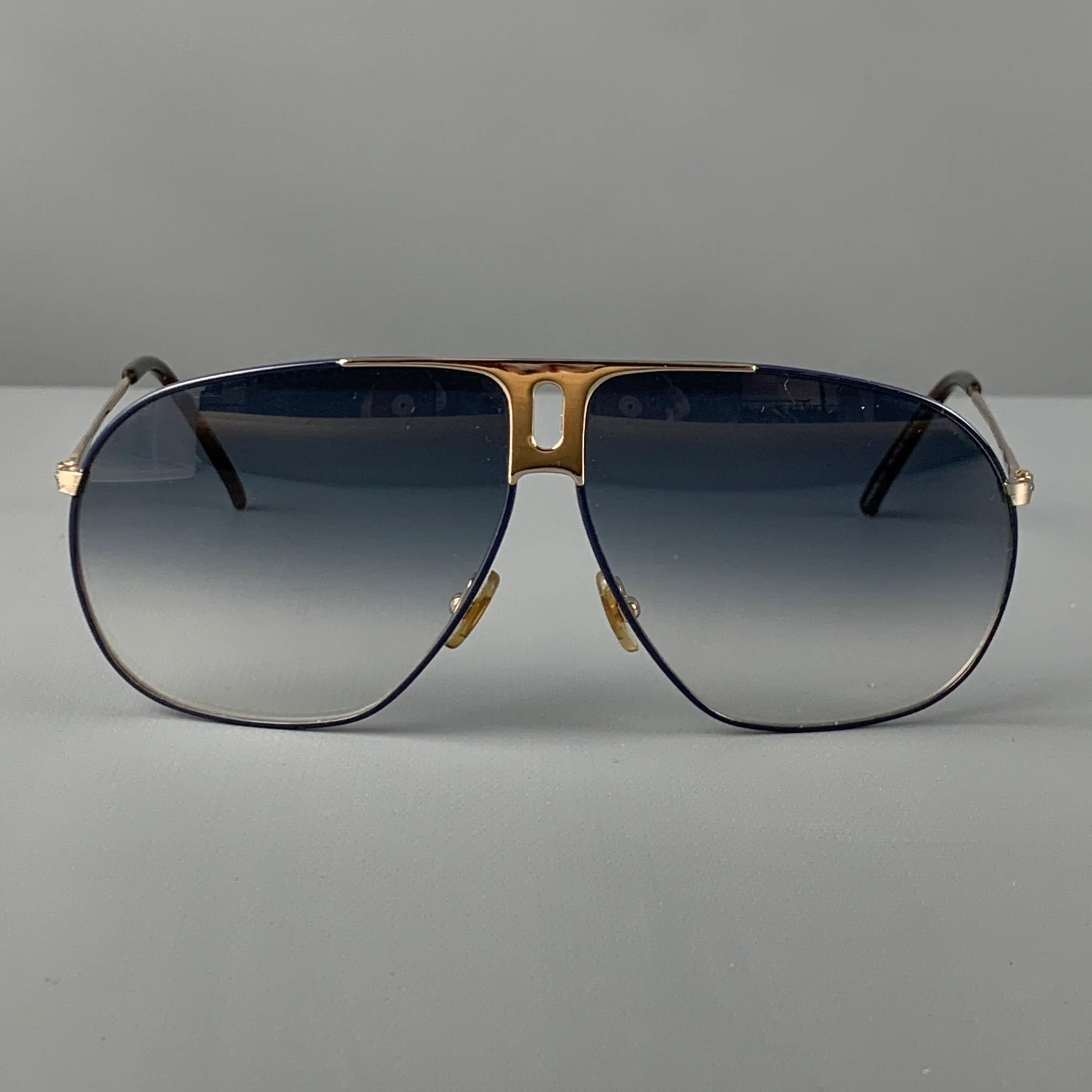 YVES SAINT LAURENT Black Silver Metal Sunglasses