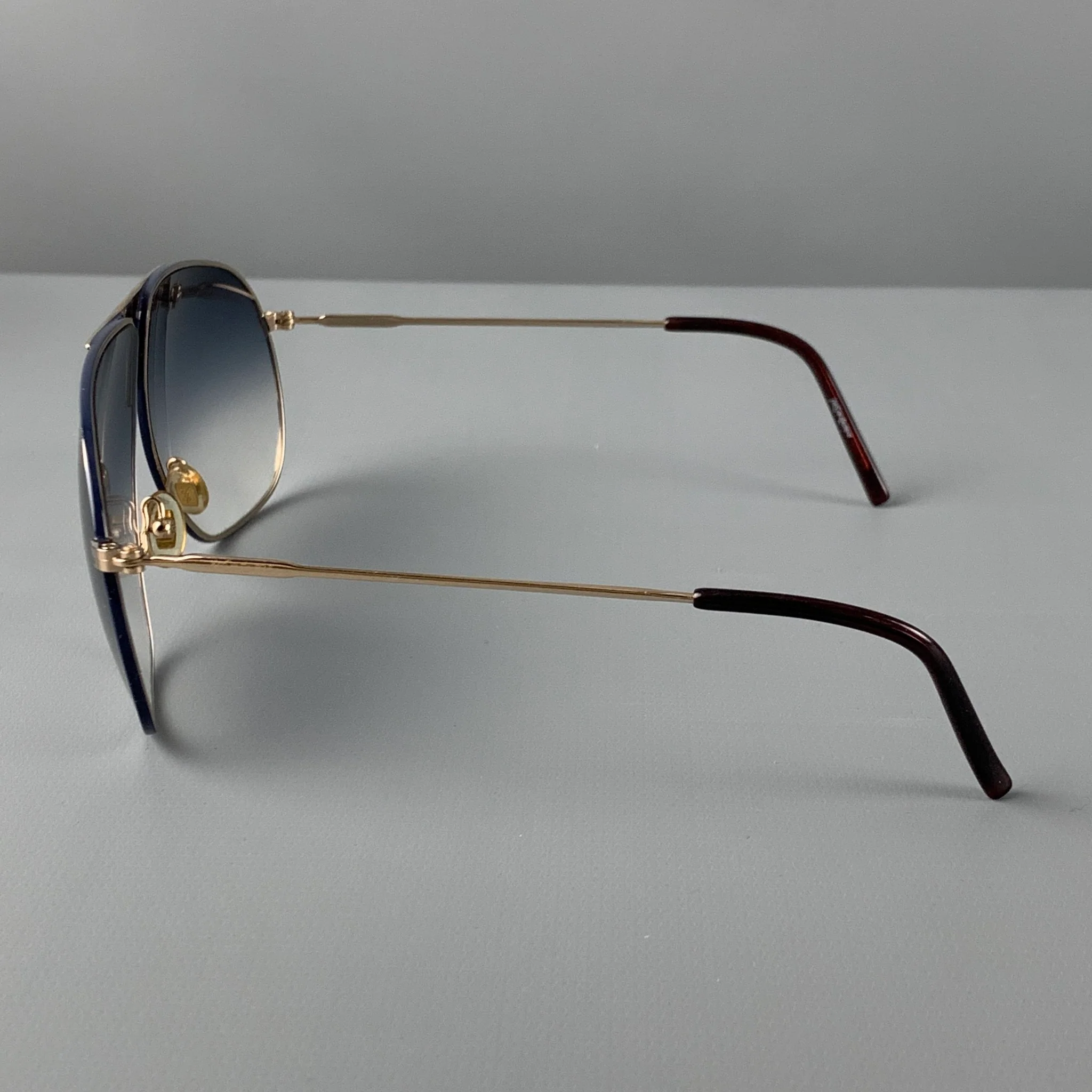 YVES SAINT LAURENT Black Silver Metal Sunglasses - Image 4