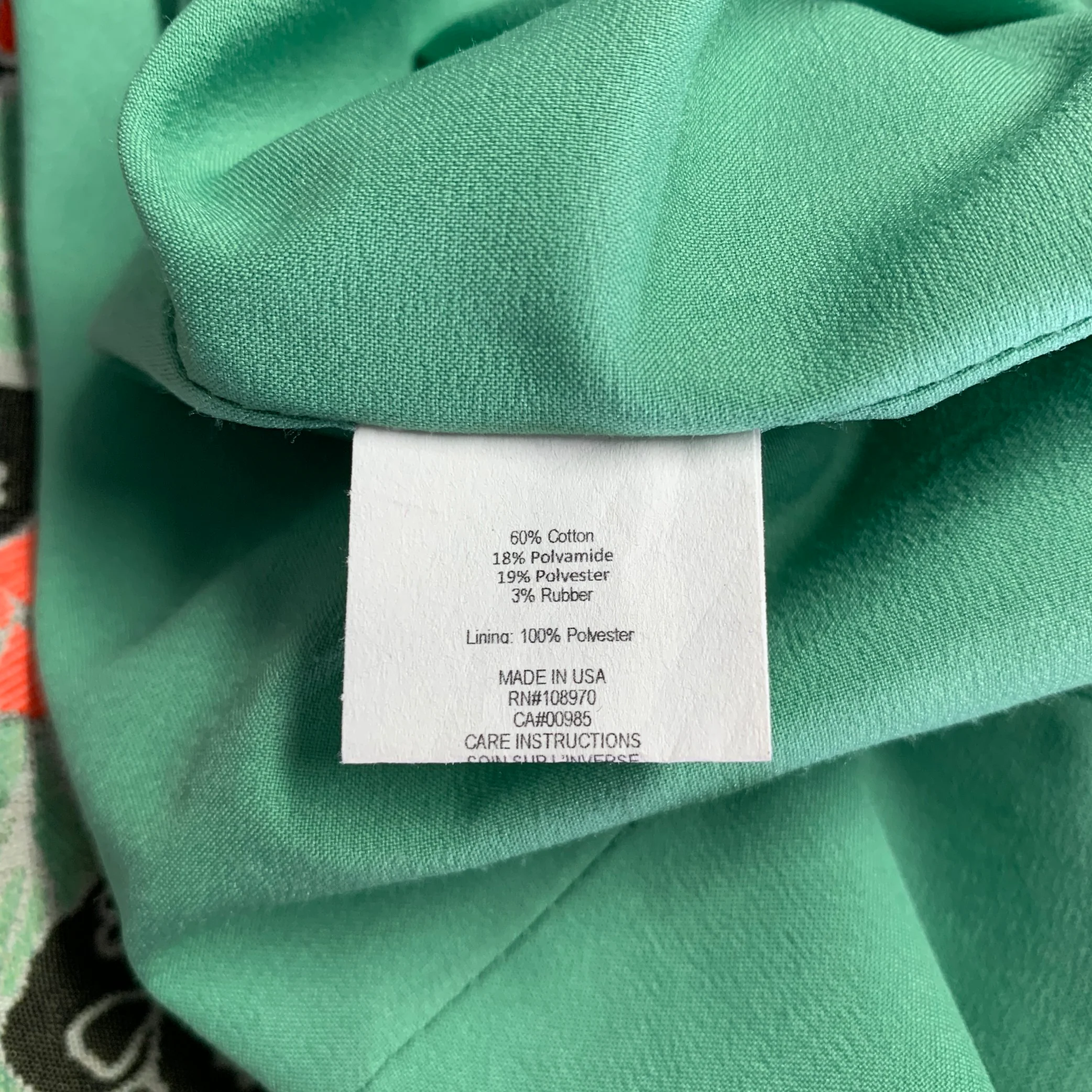 ZAC POSEN Size 8 Green Multi Color Cotton Blend Tapestry Sleeveless Dress - Image 6