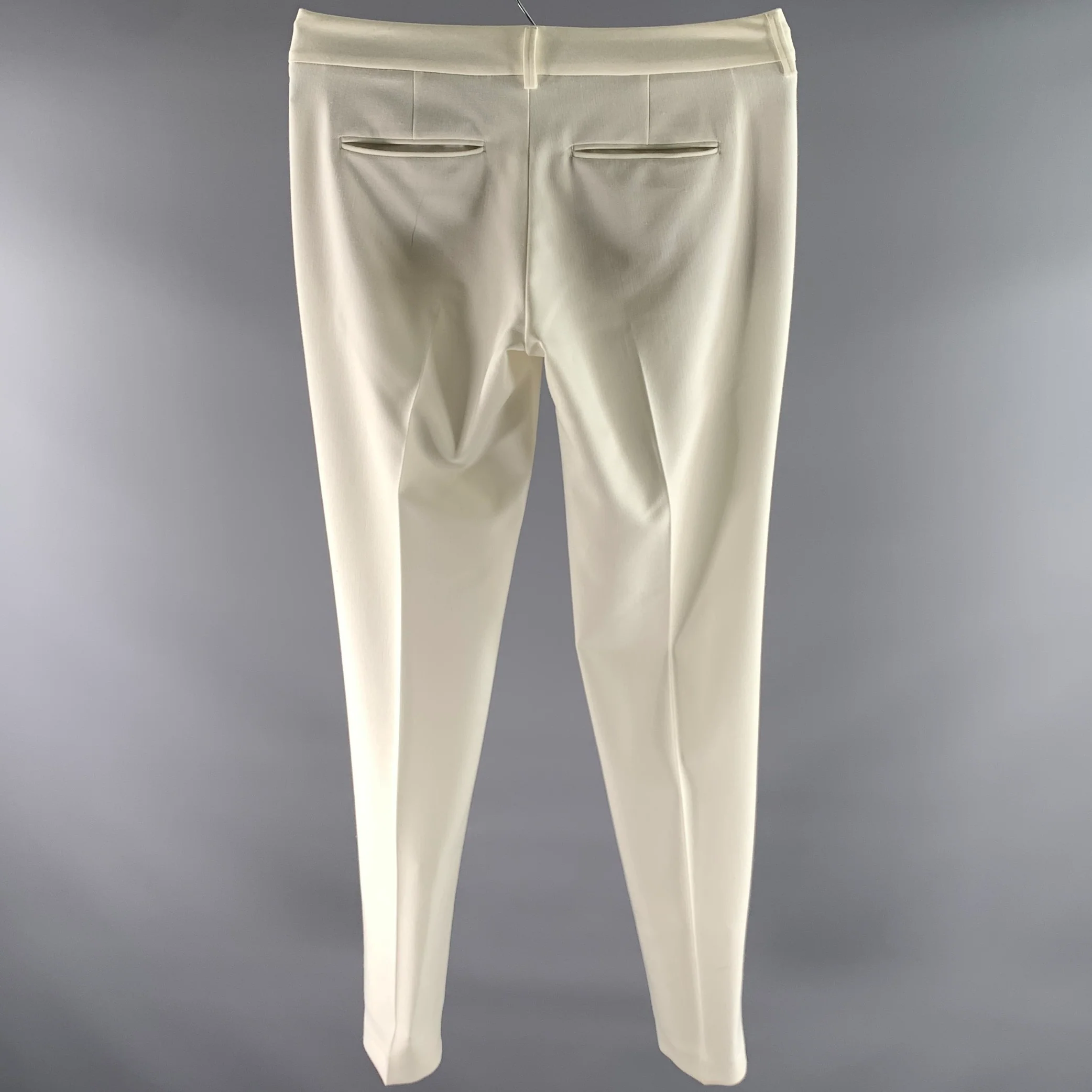 ZADIG & VOLTAIRE Size 30 White Polyester Blend Dress Pants - Image 3