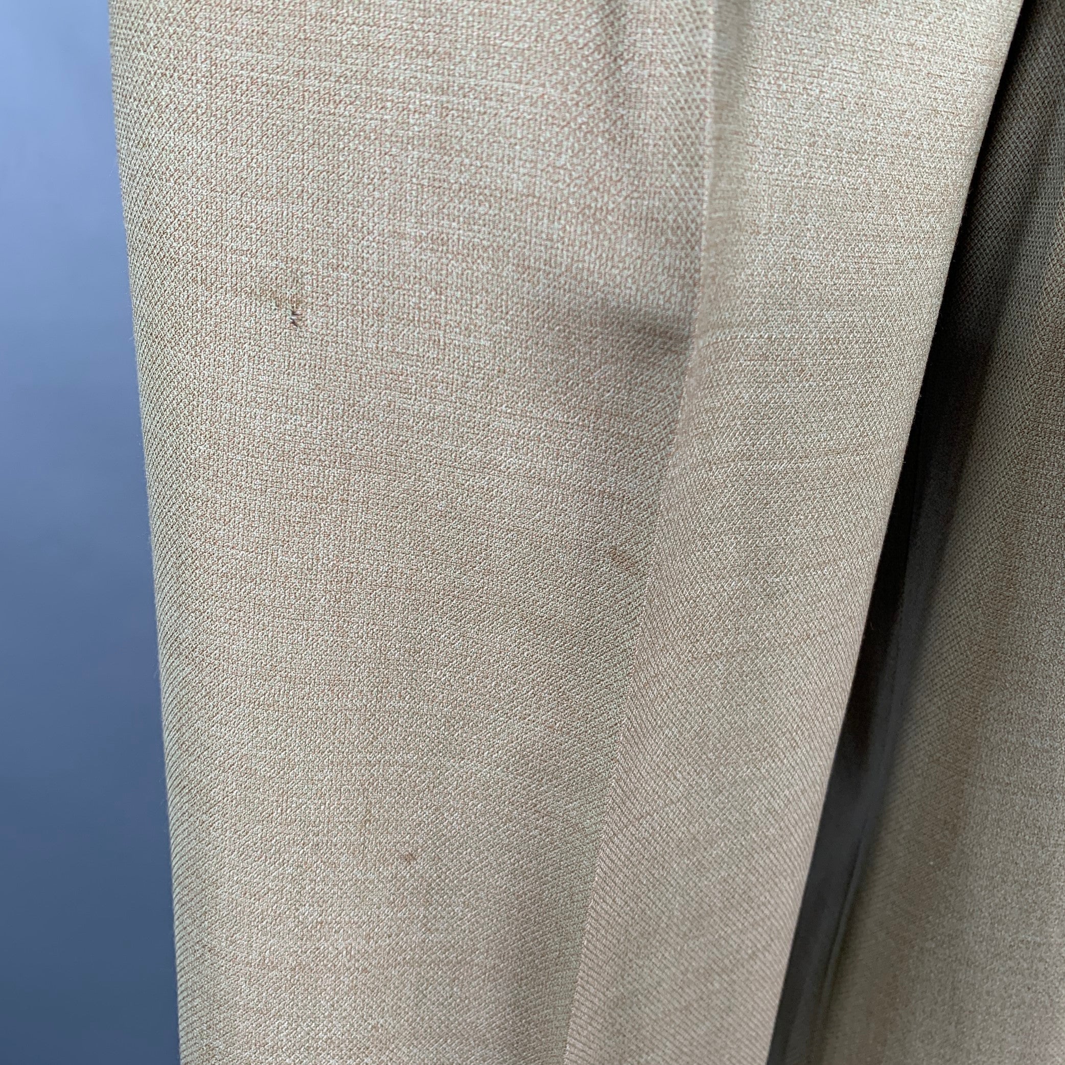 ZANELLA Size 34 Beige Textured Acetate Blend Pleated Dress Pants - Image 5